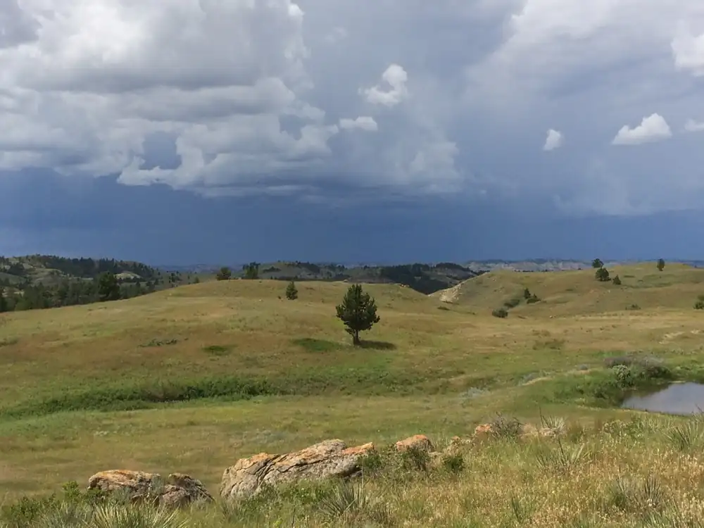 A storm over the Missouri River Breaks
