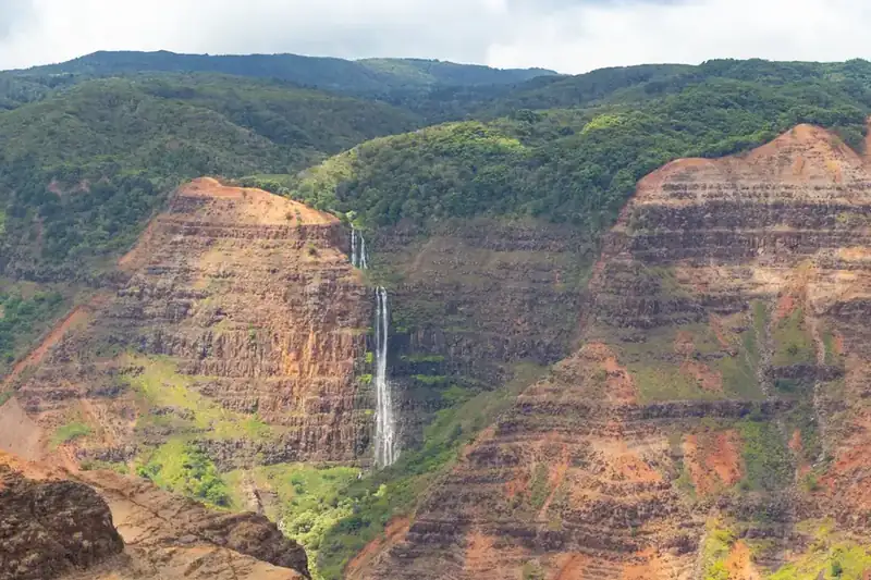 Waipoo Falls dropping into Waimea Canyon